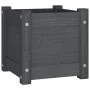 Jardinera de madera maciza de pino gris 31x31x31 cm de vidaXL, Maceteros y jardineras - Ref: Foro24-810526, Precio: 23,24 €, ...