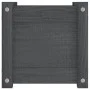 Jardinera de madera maciza de pino gris 31x31x31 cm de vidaXL, Maceteros y jardineras - Ref: Foro24-810526, Precio: 23,24 €, ...