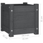 Jardinera de madera maciza de pino gris 31x31x31 cm de vidaXL, Maceteros y jardineras - Ref: Foro24-810526, Precio: 23,47 €, ...