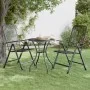 Silla jardín plegable 2 uds antracita malla metálica expandida de vidaXL, Sillas de jardín - Ref: Foro24-317340, Precio: 76,7...