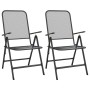 Silla jardín plegable 2 uds antracita malla metálica expandida de vidaXL, Sillas de jardín - Ref: Foro24-317340, Precio: 75,1...