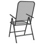 Silla jardín plegable 2 uds antracita malla metálica expandida de vidaXL, Sillas de jardín - Ref: Foro24-317340, Precio: 75,1...