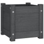 Jardineras 2 uds madera maciza de pino gris 31x31x31 cm de vidaXL, Maceteros y jardineras - Ref: Foro24-810527, Precio: 51,79...