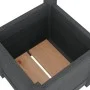Jardineras 2 uds madera maciza de pino gris 31x31x31 cm de vidaXL, Maceteros y jardineras - Ref: Foro24-810527, Precio: 51,09...
