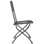Silla jardín plegable 2 uds antracita malla metálica expandida de vidaXL, Sillas de jardín - Ref: Foro24-317338, Precio: 100,...