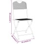 Silla jardín plegable 2 uds antracita malla metálica expandida de vidaXL, Sillas de jardín - Ref: Foro24-317338, Precio: 100,...