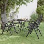 Silla jardín plegable 4 uds antracita malla metálica ampliada de vidaXL, Sillas de jardín - Ref: Foro24-317341, Precio: 138,0...