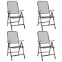 Silla jardín plegable 4 uds antracita malla metálica ampliada de vidaXL, Sillas de jardín - Ref: Foro24-317341, Precio: 138,0...