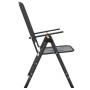 Silla jardín plegable 4 uds antracita malla metálica ampliada de vidaXL, Sillas de jardín - Ref: Foro24-317341, Precio: 138,0...