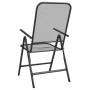 Silla jardín plegable 4 uds antracita malla metálica ampliada de vidaXL, Sillas de jardín - Ref: Foro24-317341, Precio: 138,0...