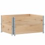 Jardinera de madera maciza de pino 80x60 cm en Macetas y jardineras | Comprar online en Foru.es