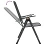 Silla jardín plegable 4 uds antracita malla metálica ampliada de vidaXL, Sillas de jardín - Ref: Foro24-317341, Precio: 138,0...