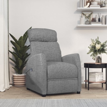 Sillón elevable tela gris claro en Sillones | Comprar online en Foru.es