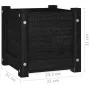Jardinera de madera maciza de pino negro 31x31x31 cm de vidaXL, Maceteros y jardineras - Ref: Foro24-810530, Precio: 20,92 €,...