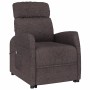 Sillón elevable tela marrón oscuro en Sillones | Comprar online en Foru.es