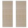Alfombras rectangulares de bambú natural 2 unidades 120x180 cm en Alfombras | Comprar online en Foru.es