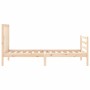 Estructura de cama con cabecero madera maciza 90x200 cm de vidaXL, Camas y somieres - Ref: Foro24-3193776, Precio: 90,64 €, D...