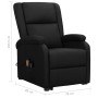 Sillón elevable cuero sintético negro en Sillones | Comprar online en Foru.es