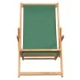 Silla de playa plegable de madera maciza de teca verde de vidaXL, Sillas de jardín - Ref: Foro24-317699, Precio: 72,76 €, Des...