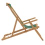 Silla de playa plegable de madera maciza de teca verde de vidaXL, Sillas de jardín - Ref: Foro24-317699, Precio: 97,73 €, Des...