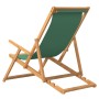 Silla de playa plegable de madera maciza de teca verde de vidaXL, Sillas de jardín - Ref: Foro24-317699, Precio: 97,73 €, Des...