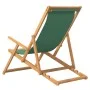 Silla de playa plegable de madera maciza de teca verde de vidaXL, Sillas de jardín - Ref: Foro24-317699, Precio: 72,76 €, Des...