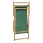 Silla de playa plegable de madera maciza de teca verde de vidaXL, Sillas de jardín - Ref: Foro24-317699, Precio: 72,76 €, Des...