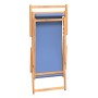 Silla de playa plegable de madera maciza de teca azul de vidaXL, Sillas de jardín - Ref: Foro24-317697, Precio: 90,75 €, Desc...