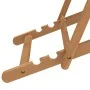 Silla de playa plegable de madera maciza de teca verde de vidaXL, Sillas de jardín - Ref: Foro24-317699, Precio: 72,76 €, Des...