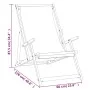Silla de playa plegable de madera maciza de teca verde de vidaXL, Sillas de jardín - Ref: Foro24-317699, Precio: 72,76 €, Des...