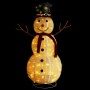 Muñeco de nieve de Navidad con luces LED tela lujosa 120 cm en Decoración Festiva y Estacional | Comprar online en Foru.es