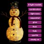 Muñeco de nieve de Navidad con luces LED tela lujosa 120 cm en Decoración Festiva y Estacional | Comprar online en Foru.es