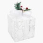 Caja regalo decorativa Navidad 3 pzas blanca exterior/interior en Decoración Festiva y Estacional | Comprar online en Foru.es