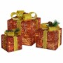 Caja regalo decorativa Navidad 3 pzas rojo exterior/interior en Decoración Festiva y Estacional | Comprar online en Foru.es