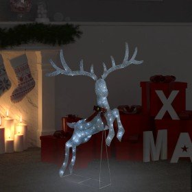 Reno decorativo de Navidad blanco 120 LEDs blanco frío en Decoración Festiva y Estacional | Comprar online en Foru.es