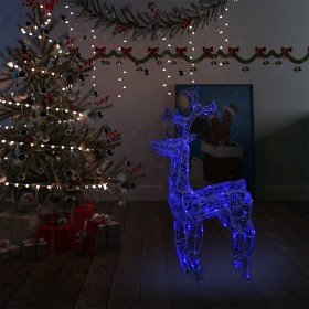 Reno de Navidad 90 LEDs acrílico 60x16x100 cm en Decoración Festiva y Estacional | Comprar online en Foru.es