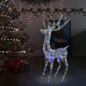 Reno navideño acrílico XXL 250 LEDs de colores 180 cm en Decoración Festiva y Estacional | Comprar online en Foru.es