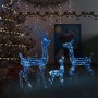 Familia de renos de Navidad acrílico 300 LEDs azules en Decoración Festiva y Estacional | Comprar online en Foru.es