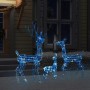 Familia de renos de Navidad acrílico 300 LEDs azules en Decoración Festiva y Estacional | Comprar online en Foru.es