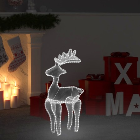 Reno de Navidad con malla 306 LED 60x24x89 cm en Decoración Festiva y Estacional | Comprar online en Foru.es