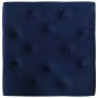 Taburete de terciopelo azul marino 60x60x36 cm en Taburetes de cocina | Comprar online en Foru.es