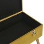 Banco con compartimento de terciopelo amarillo mostaza 80 cm en Bancos para recibidores y almacenamiento | Comprar online en For