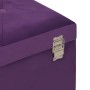 Banco con compartimento de terciopelo morado 80 cm en Bancos para recibidores y almacenamiento | Comprar online en Foru.es