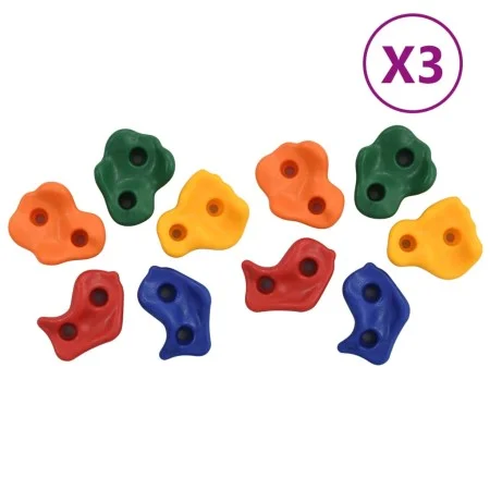 Presas de escalada 30 piezas PE multicolor de vidaXL, Escalada - Ref: Foro24-3094304, Precio: 68,22 €, Descuento: %