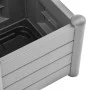 Jardinera con enrejado PP gris piedra 43x43x142 cm de vidaXL, Maceteros y jardineras - Ref: Foro24-317581, Precio: 86,42 €, D...
