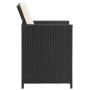 Set de comedor de jardín 3 piezas con cojines negro de vidaXL, Conjuntos de jardín - Ref: Foro24-3094301, Precio: 223,74 €, D...