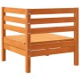 Set de sofás jardín 8 pzas con cojines madera pino marrón cera en Conjuntos de jardín | Comprar online en Foru.es