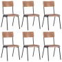 Sillas de comedor 6 unidades madera contrachapada marrón en Sillas de comedor | Comprar online en Foru.es