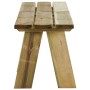 Banco de jardín madera maciza de pino impregnada 220 cm de vidaXL, Bancos de jardín - Ref: Foro24-318175, Precio: 87,93 €, De...