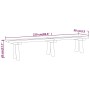 Banco de jardín madera maciza de pino impregnada 220 cm de vidaXL, Bancos de jardín - Ref: Foro24-318175, Precio: 87,93 €, De...